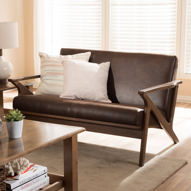 Oliver Ulen 50'' Vegan Leather Loveseat & Reviews Wayfair